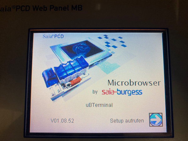Saia-Burgess Web Panel MB / PCD7.D457STCF / 24V DC