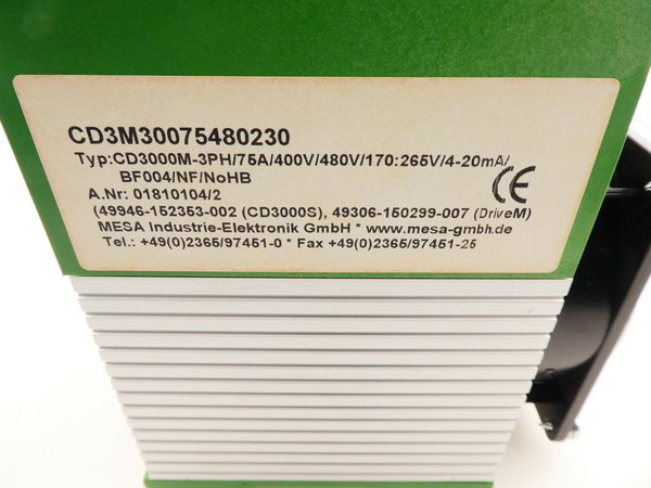 Mesa electronic Thyristorsteller CD3000S-3PH / 3Phasen 15A - 90A