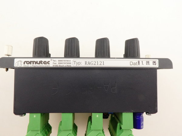 Romutec RAG2121 Analogmodul 4x 0-10V,Steuerschalter,Poti