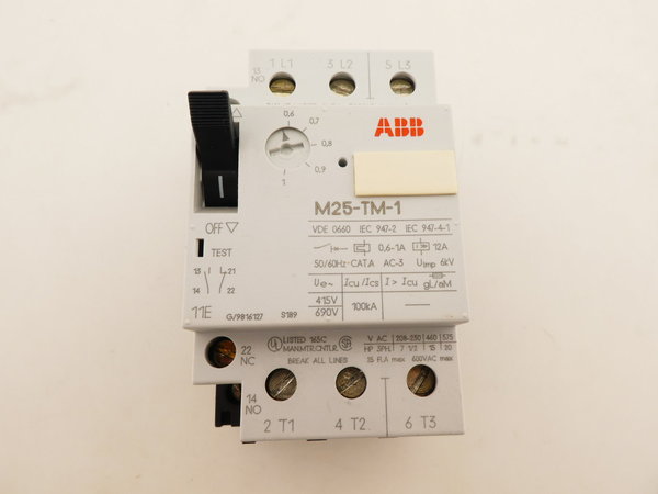ABB Motorschutzschalter / M25-TM-1 / 0,6-1A
