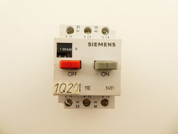 Siemens Motorschutzschalter / 3VE1010-2F / 0,63 - 1A