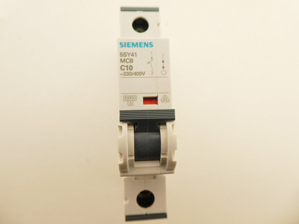 Siemens Sicherung / 5SY41 MCB / C10 / 1 Polig