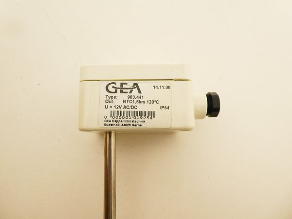 GEA Klimatechnik / Temperaturfühler / Typ: 903.441 / 12V AC/DC