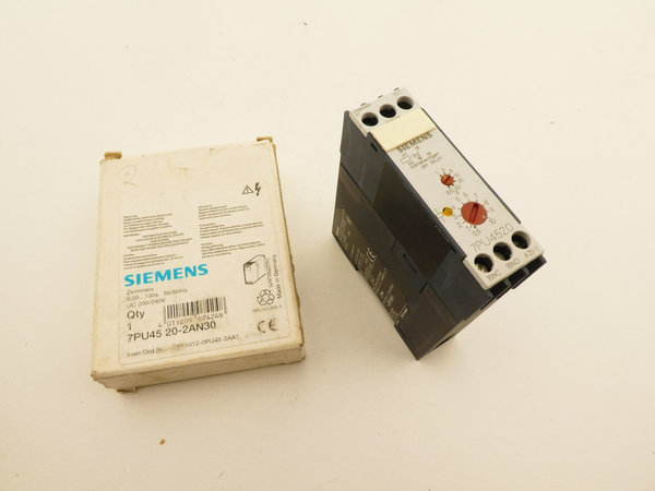 Siemens Zeitrelais 7PU45 20-2AN30 / 0,05...100s / 230V UC