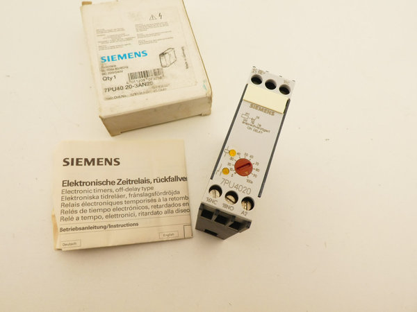 Siemens Zeitrelais 7PU40 20-3AN20 / 5...100s / 230V AC