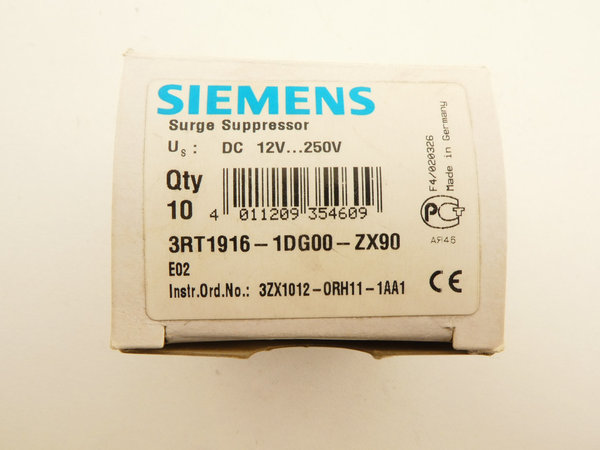 Siemens 8x Überspannungsbegrenzer / 3RT1916-1DG00